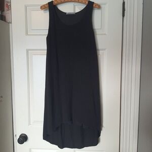 Arianna By Howard's Black S/M Stretchy Black High Low Tank Sleeveless Dress